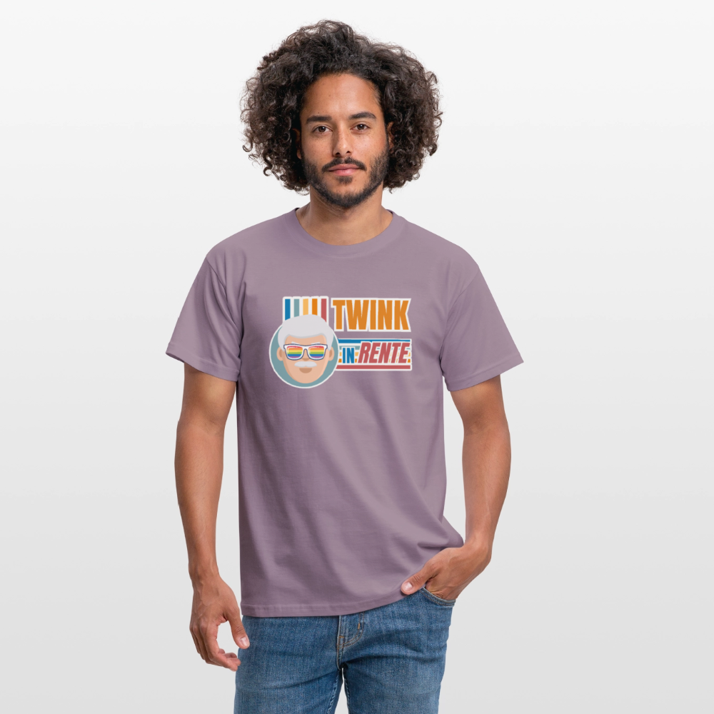 Twink in Rente! | Pride T-Shirt - Lilagrau