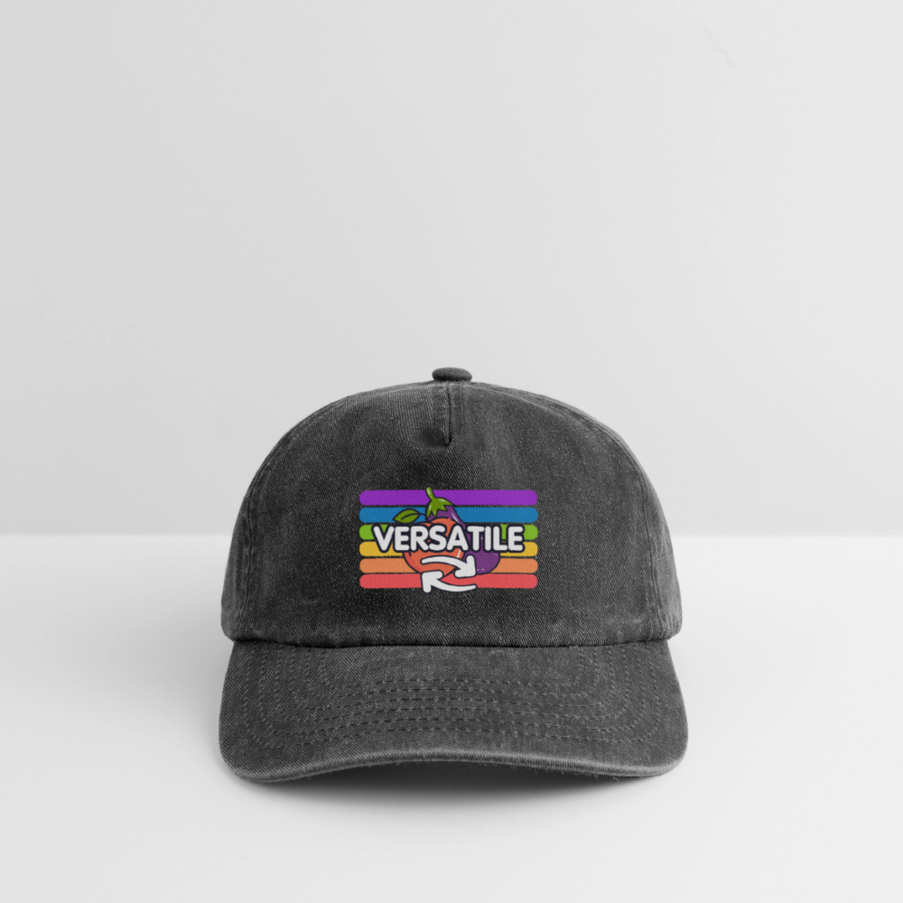 Versatile Gay | Pride Vintage Cap - Vintage Schwarz