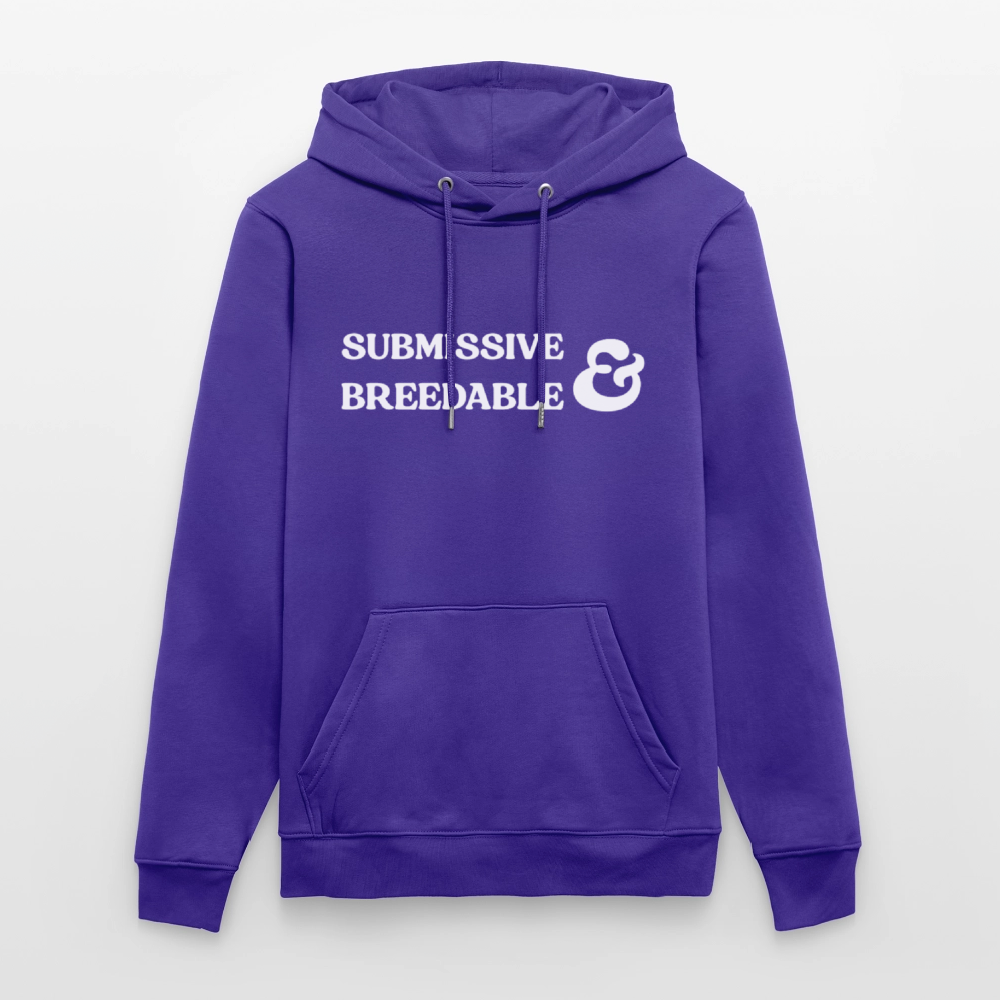 Submissive & Breedable | Kink Fetish Pride Bio-Hoodie Unisex - Purple Love