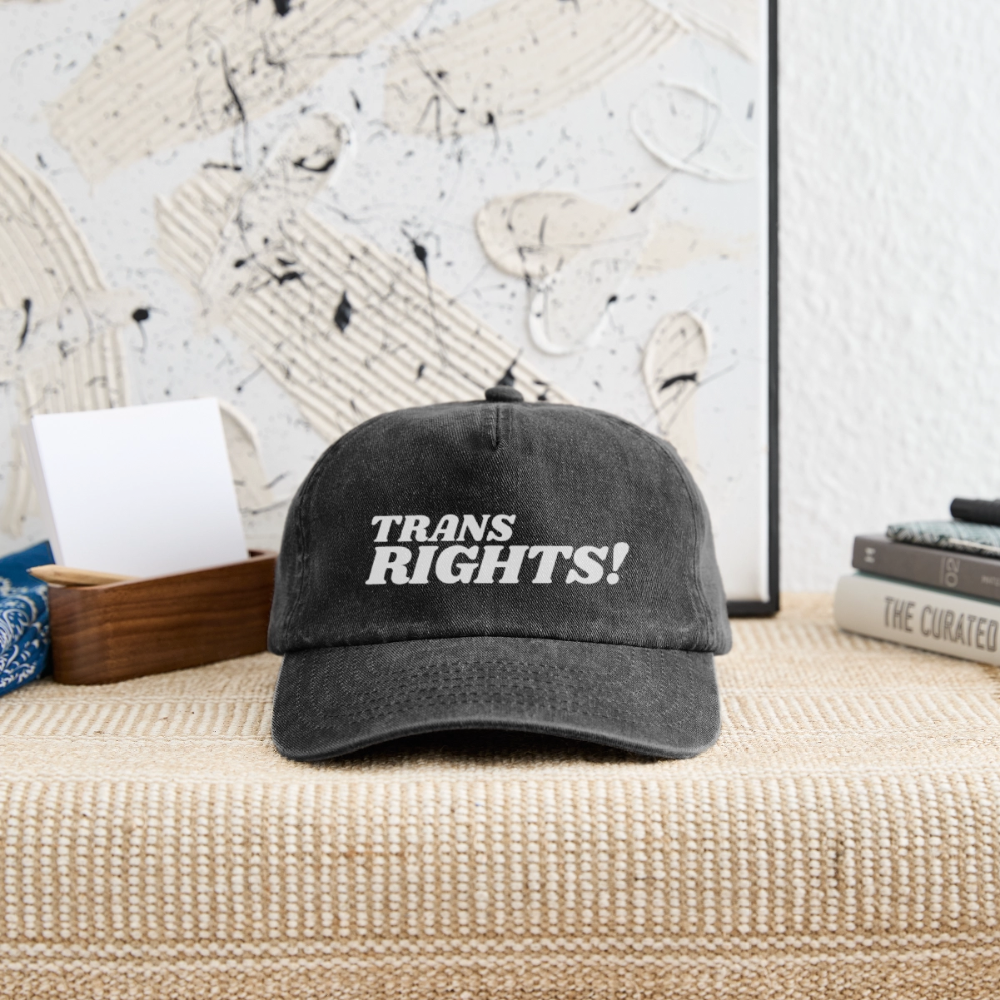 Trans Rights! | Pride Vintage Cap - Vintage Schwarz
