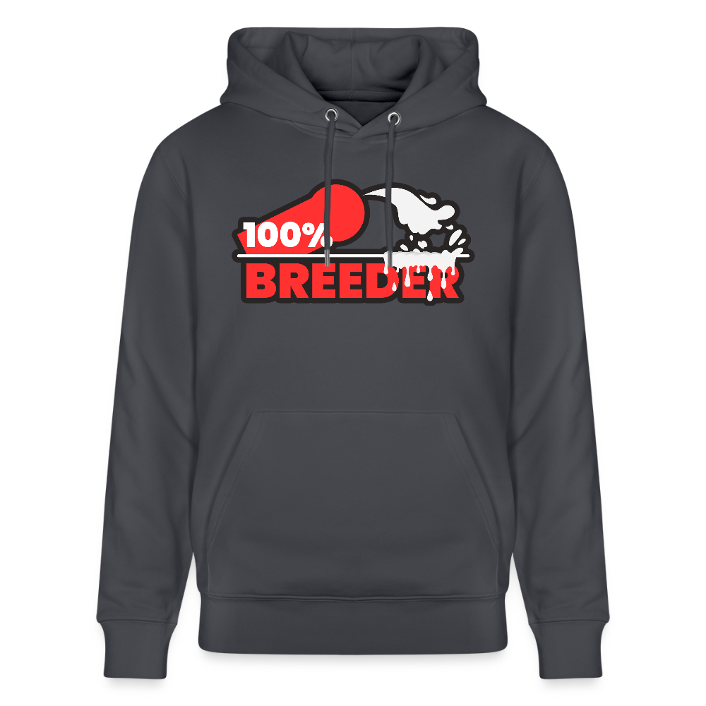 100% BREEDER | Kink Fetish Pride Bio-Hoodie Unisex - Indigoblau