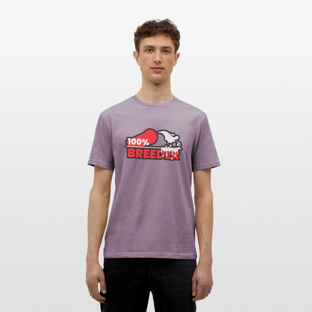 100% BREEDER | Kink Fetish Pride T-Shirt - Lilagrau