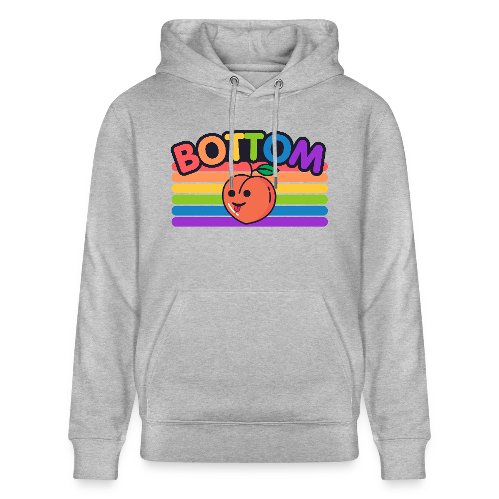 Bottom Gay | Pride Bio-Hoodie Unisex - Grau meliert