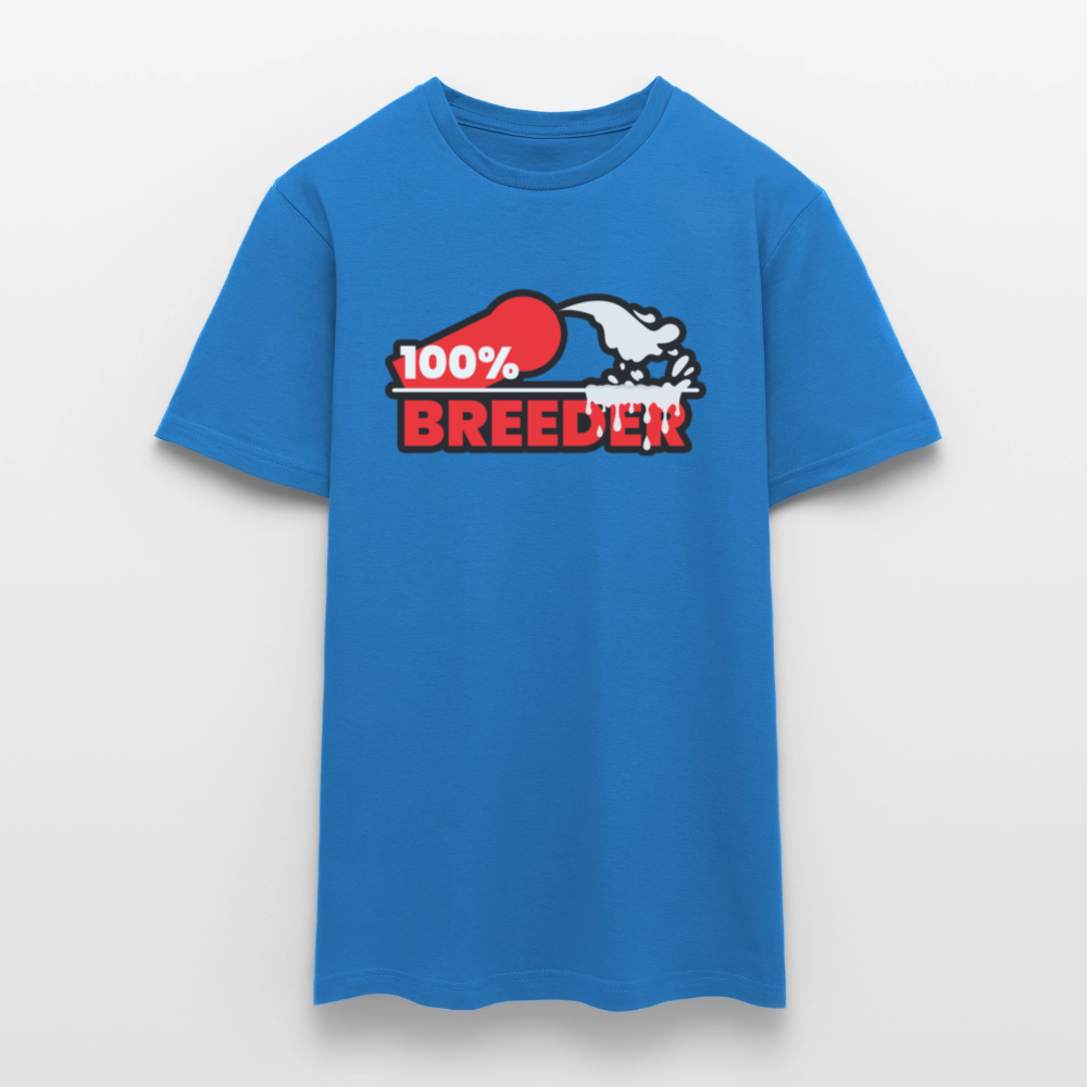 100% BREEDER | Kink Fetish Pride T-Shirt - Royalblau
