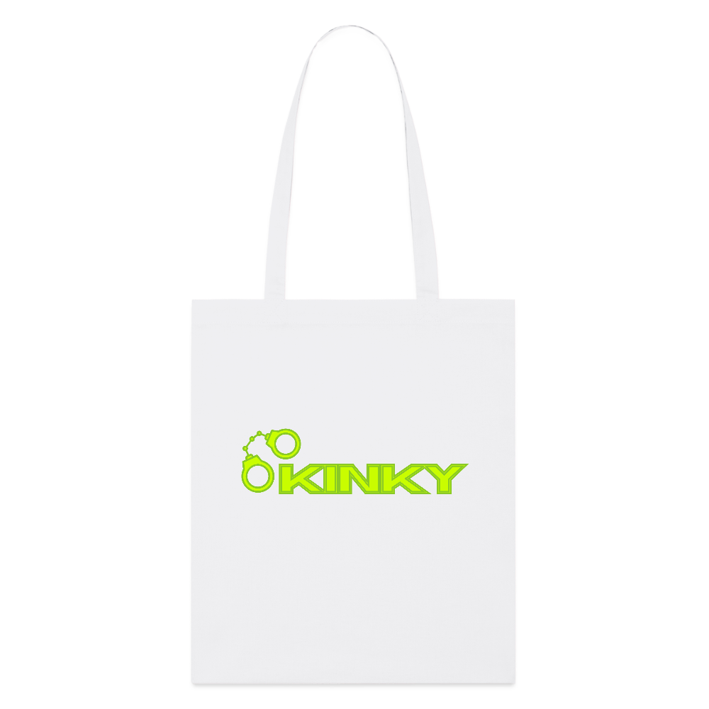 KINKY | Kink Fetish Pride Bio-Stoffbeutel - Weiß