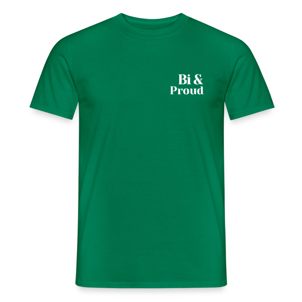 Bi & Proud | Regenbogenherz Pride T-Shirt - Kelly Green