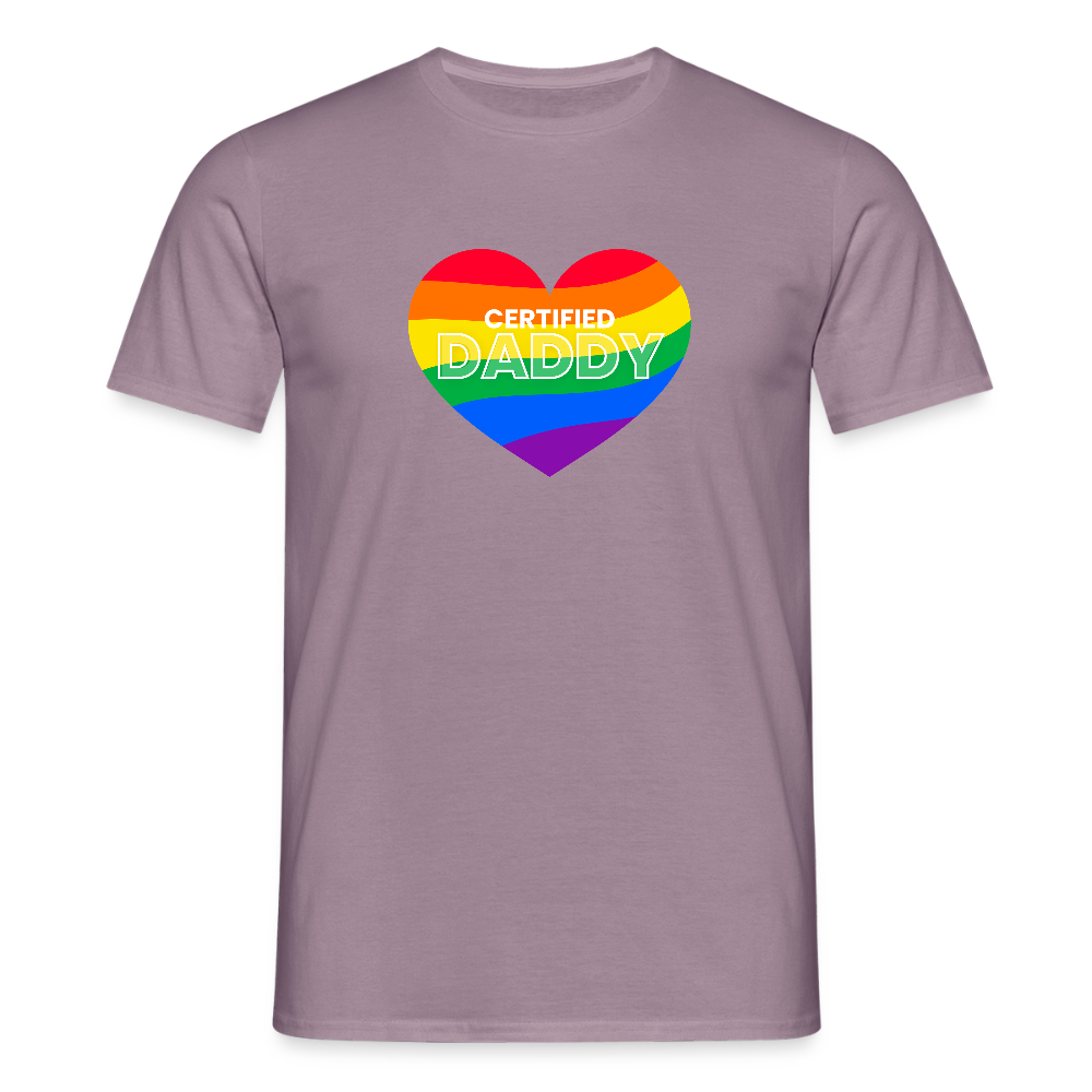 CERTIFIED DADDY | Kink Fetish Pride T-Shirt - Lilagrau