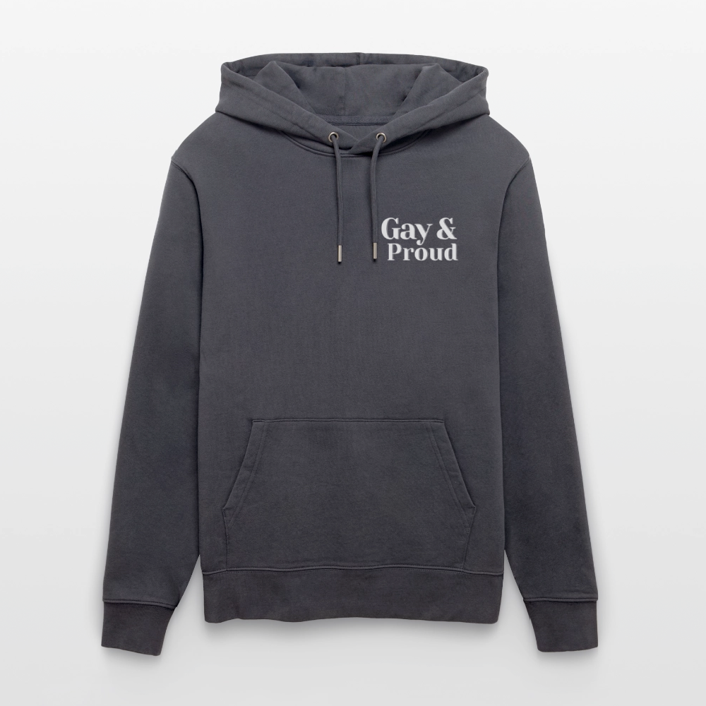 Gay & Proud | Pride Bio-Hoodie Unisex - Indigoblau
