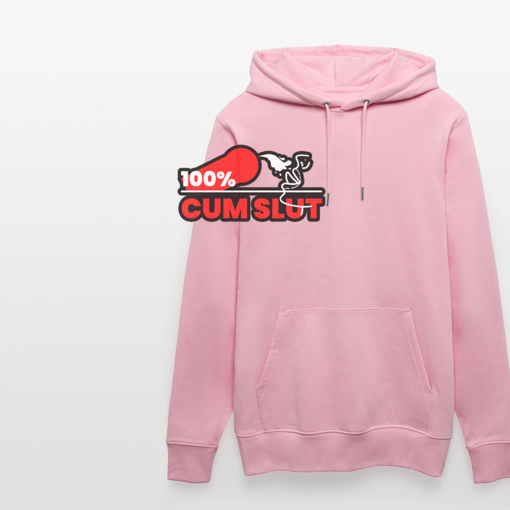 100% CUM SLUT | Kink Fetish Pride Bio-Hoodie Unisex - Hellrosa