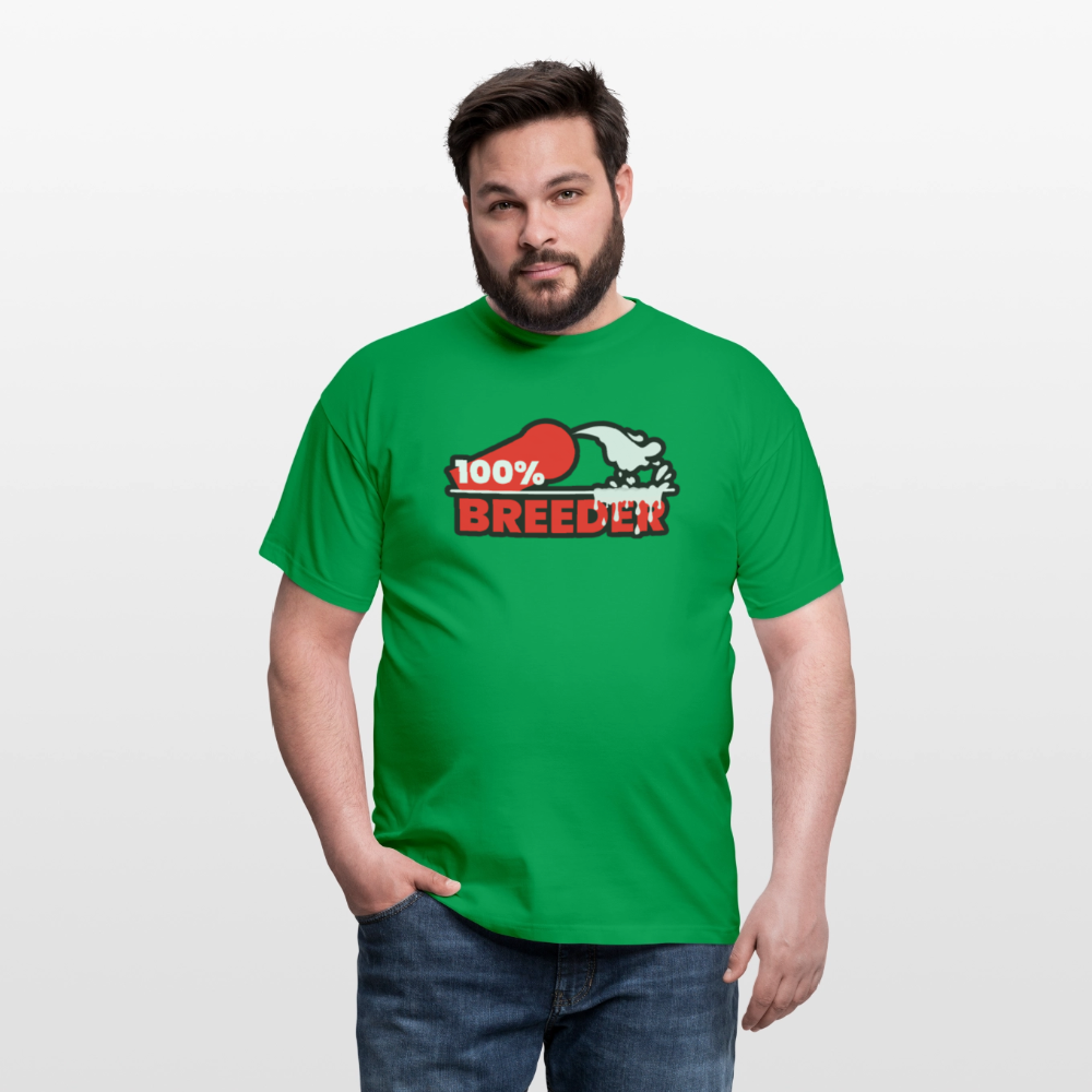 100% BREEDER | Kink Fetish Pride T-Shirt - Kelly Green
