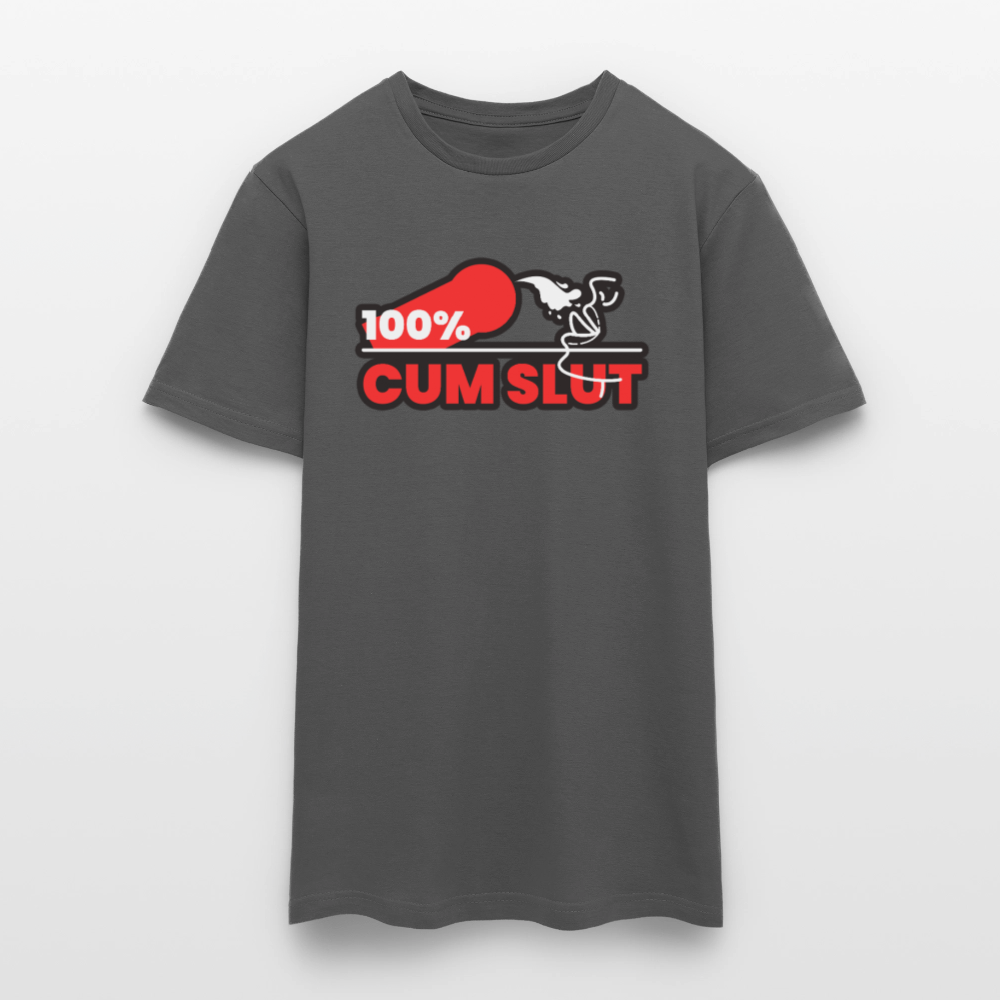 100% CUM SLUT | Kink Fetish Pride T-Shirt - Anthrazit