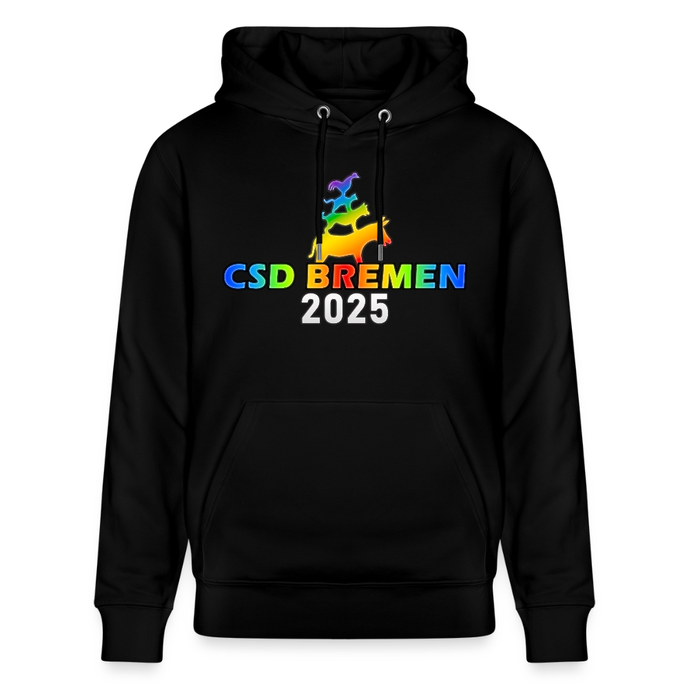 CSD Bremen 2025 Pride Unisex Bio-Hoodie - Schwarz