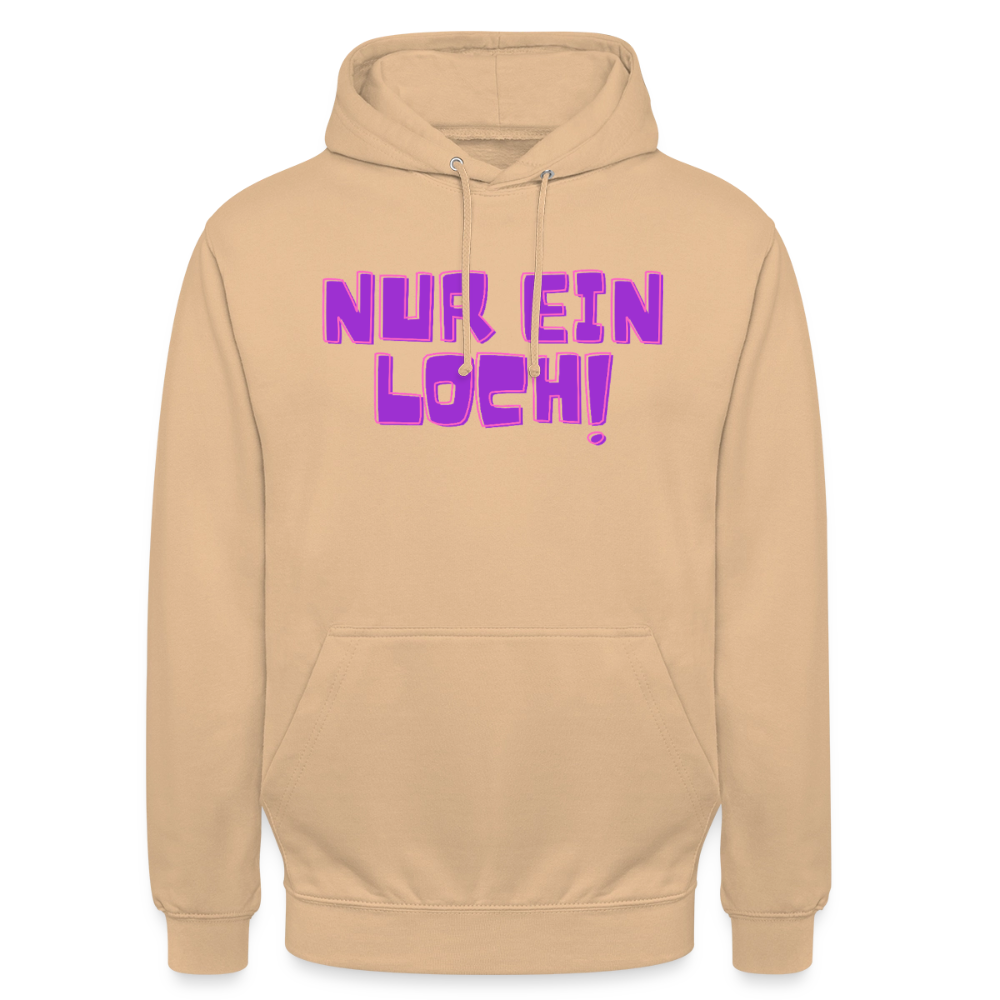 Nur ein Loch! | Kink Fetish Pride Hoodie Unisex - Pfirsich