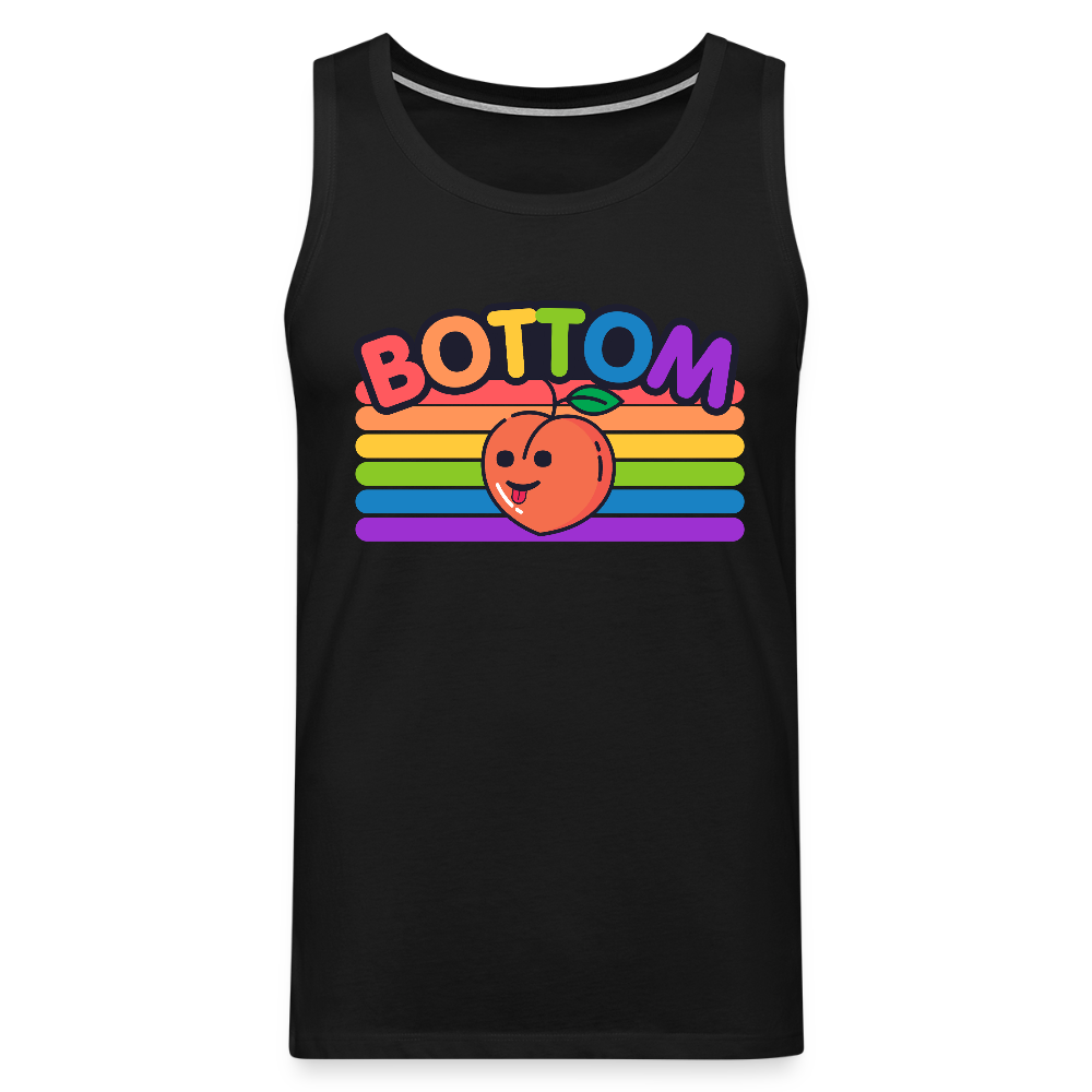 Bottom Gay | Pride Premium Tank Top - Schwarz