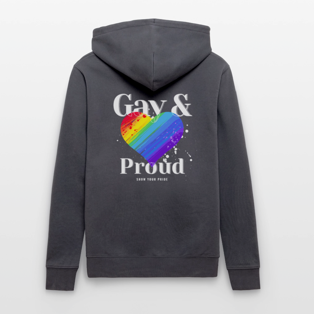 Gay & Proud | Pride Bio-Hoodie Unisex - Indigoblau