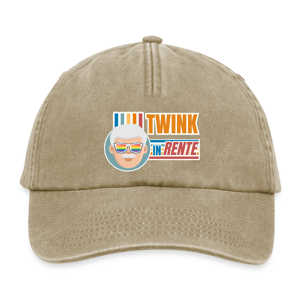 Twink in Rente! | Pride Vintage Cap - Vintage Beige