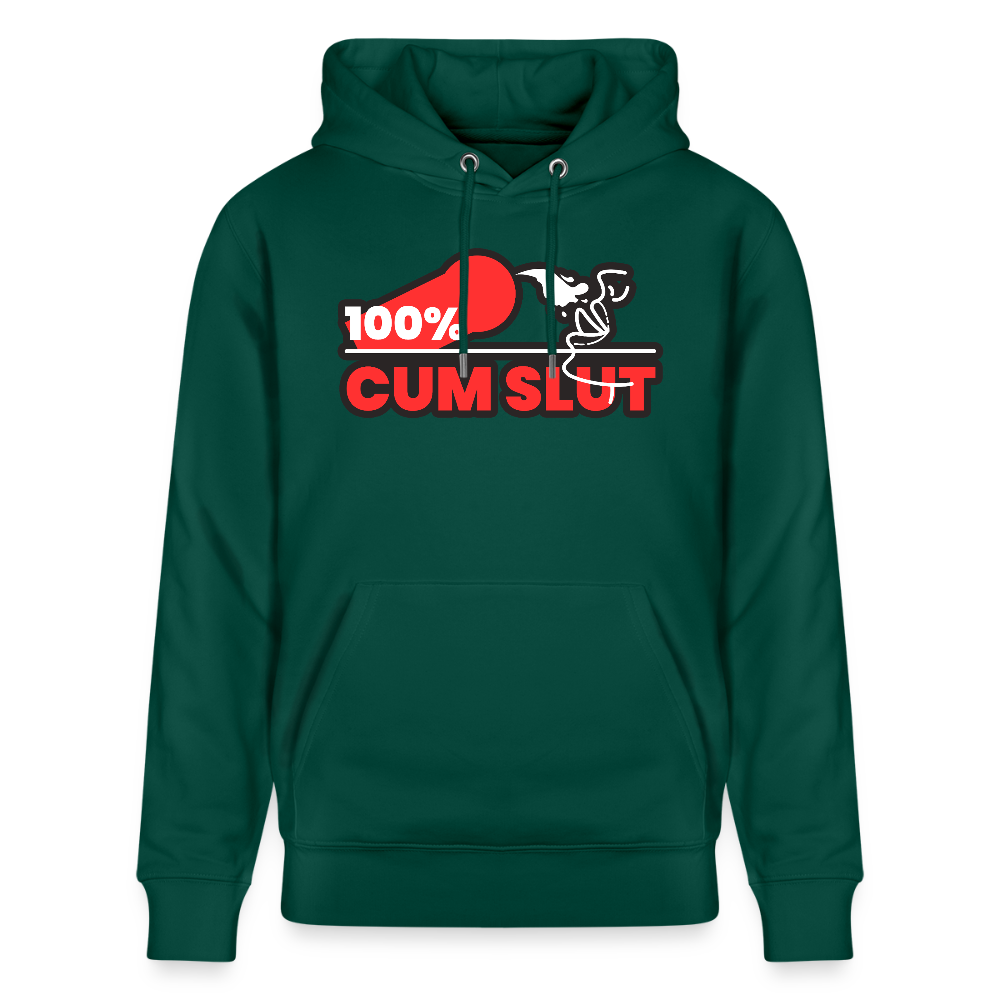 100% CUM SLUT | Kink Fetish Pride Bio-Hoodie Unisex - Forest