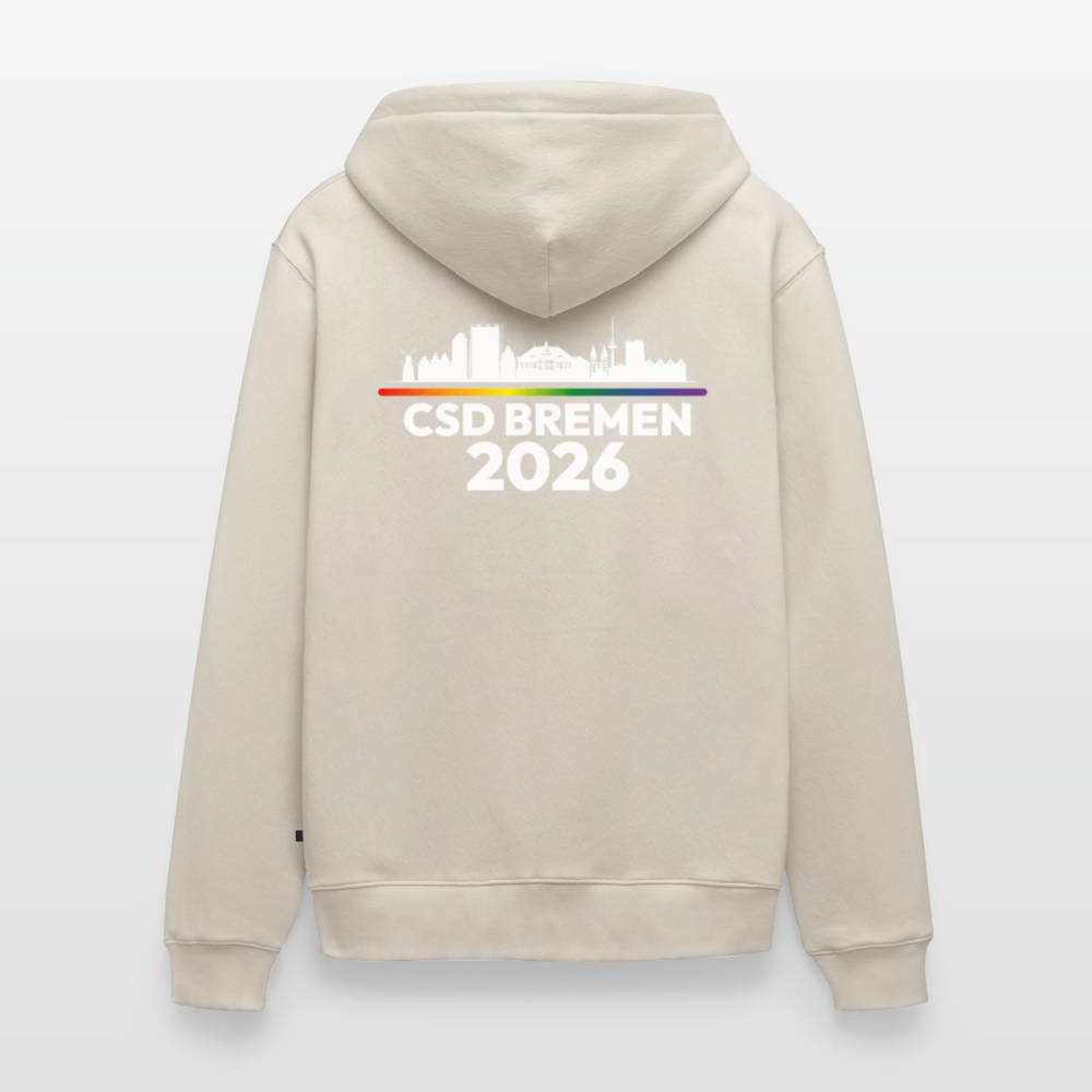 CSD BREMEN 2026 PRIDE | Premium Kapuzenjacke - Beige