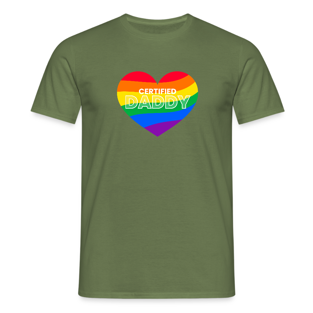 CERTIFIED DADDY | Kink Fetish Pride T-Shirt - Militärgrün