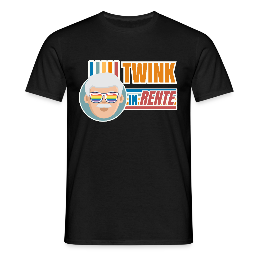 Twink in Rente! | Pride T-Shirt - Schwarz