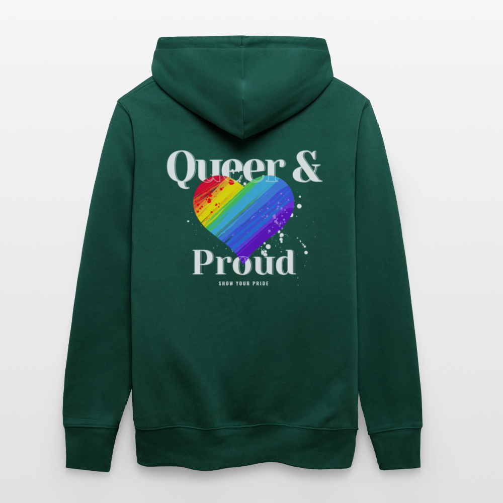Queer & Proud | Pride Bio-Hoodie Unisex - Forest