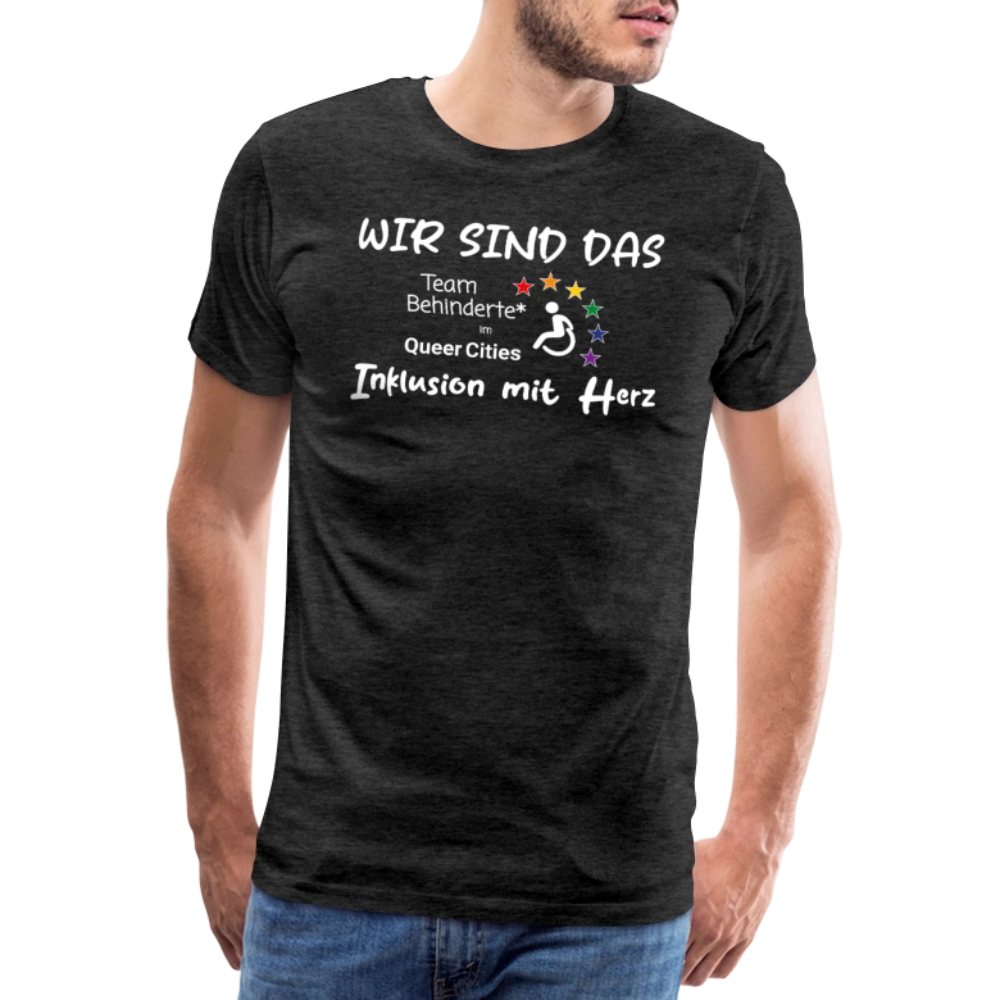 Team Behinderte – Inklusion mit Herz | Solidaritäts-Shirt - Anthrazit
