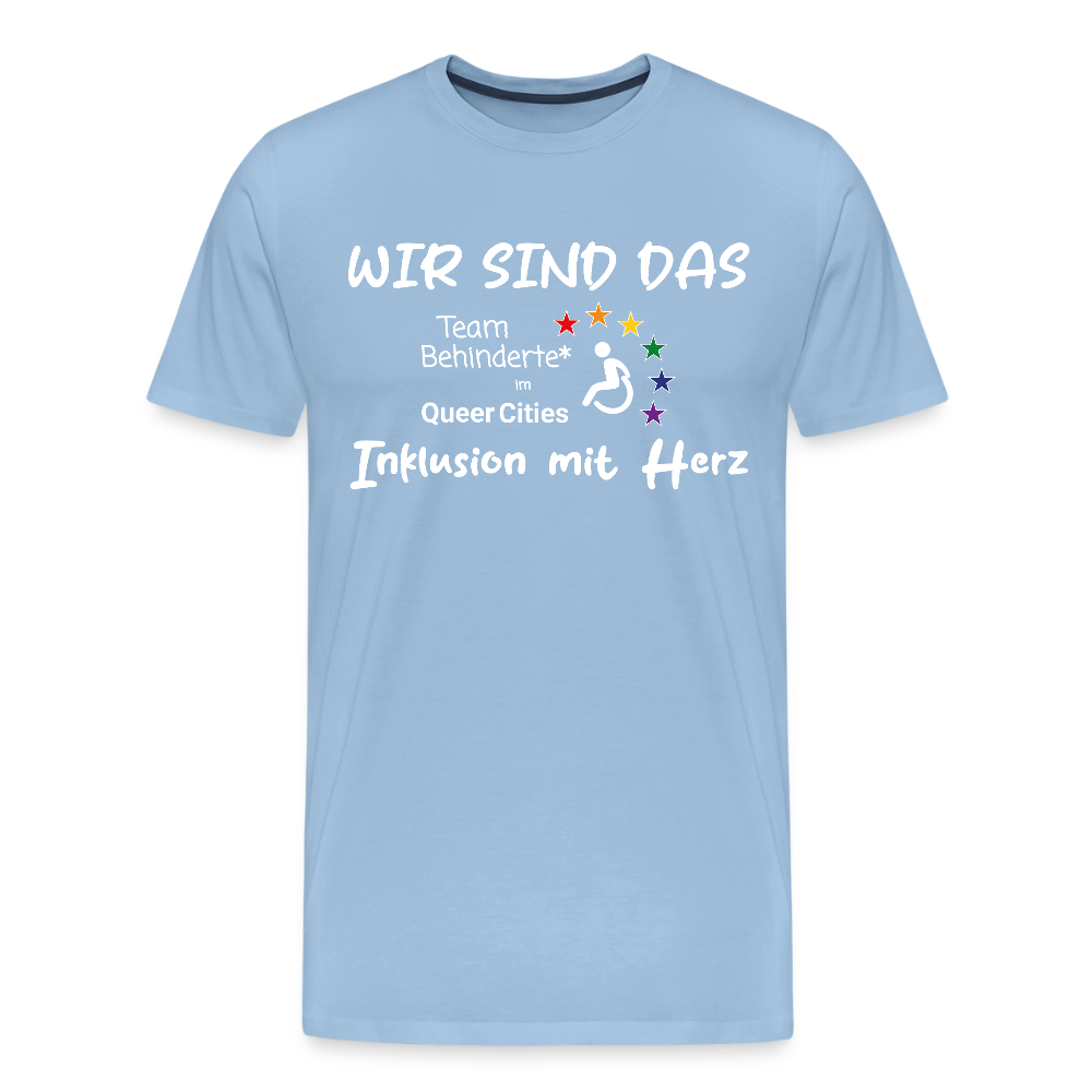 Team Behinderte – Inklusion mit Herz | Solidaritäts-Shirt - Sky