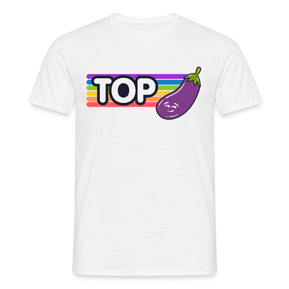 Top Gay | Pride T-Shirt - Weiß