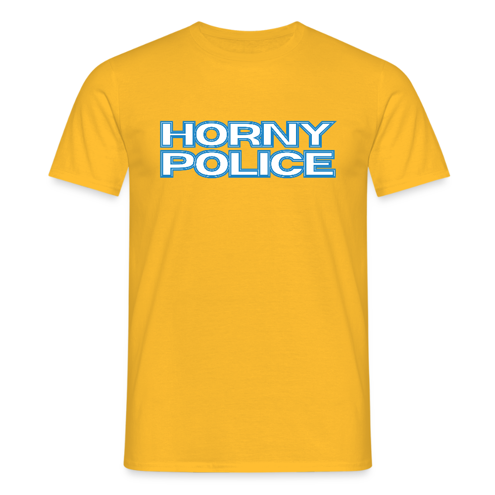 HORNY POLICE | Kink Fetish Pride T-Shirt - Gelb
