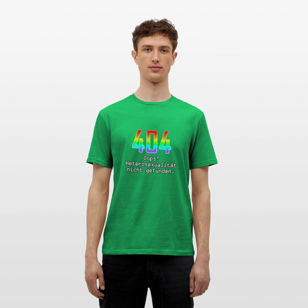 Error: 404 - Keine Heterosexualität Pride T-Shirt - Kelly Green