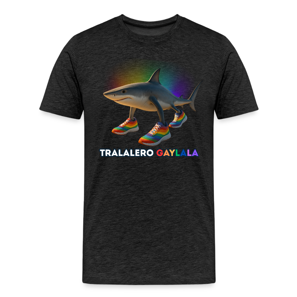 Tralalero Gaylala Pride Premium T-Shirt - Anthrazit