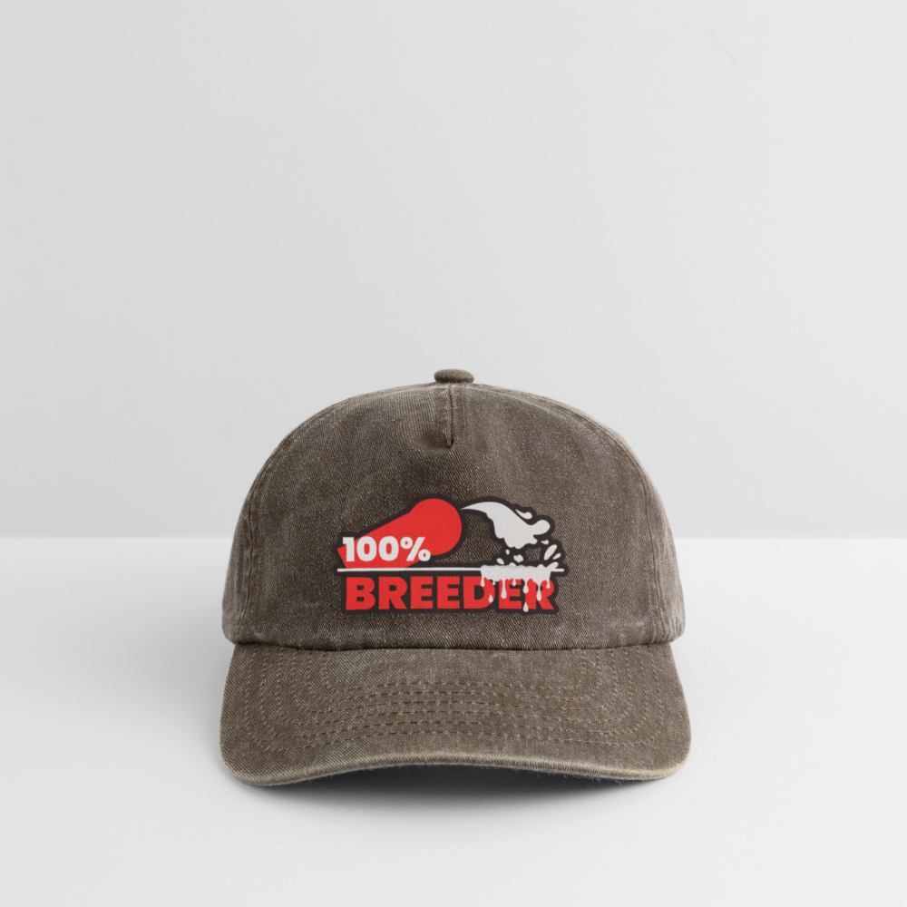 100% BREEDER | Kink Fetish Pride Vintage Cap - Vintage Braun