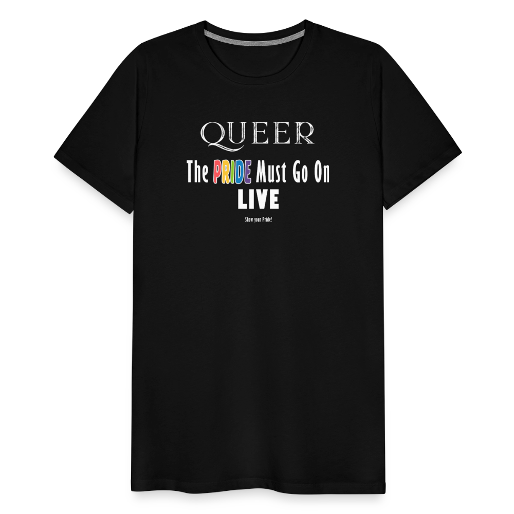 PRIDE Must Go On T-Shirt Germany Tour 2025 (weiße Schrift) - Schwarz