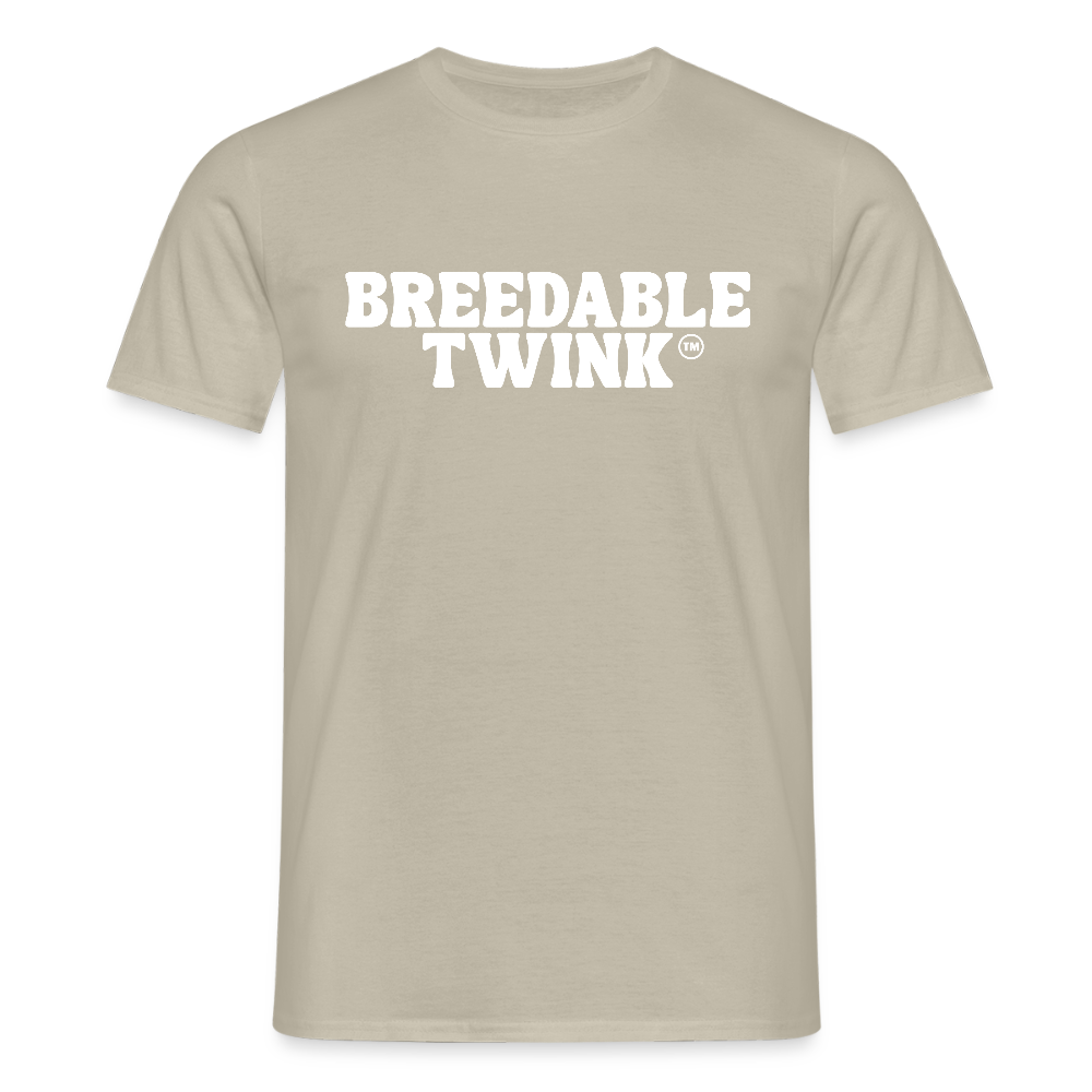 Breedable Twink™ | Kink Fetish Pride T-Shirt - Sandbeige