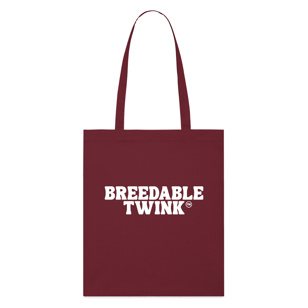 Breedable Twink™ | Kink Fetish Pride Bio-Stoffbeutel - Burgunderrot