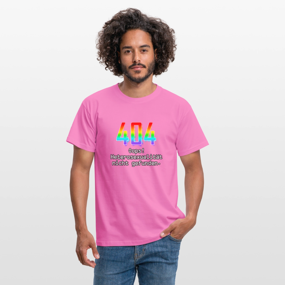 Error: 404 - Keine Heterosexualität Pride T-Shirt - Pink