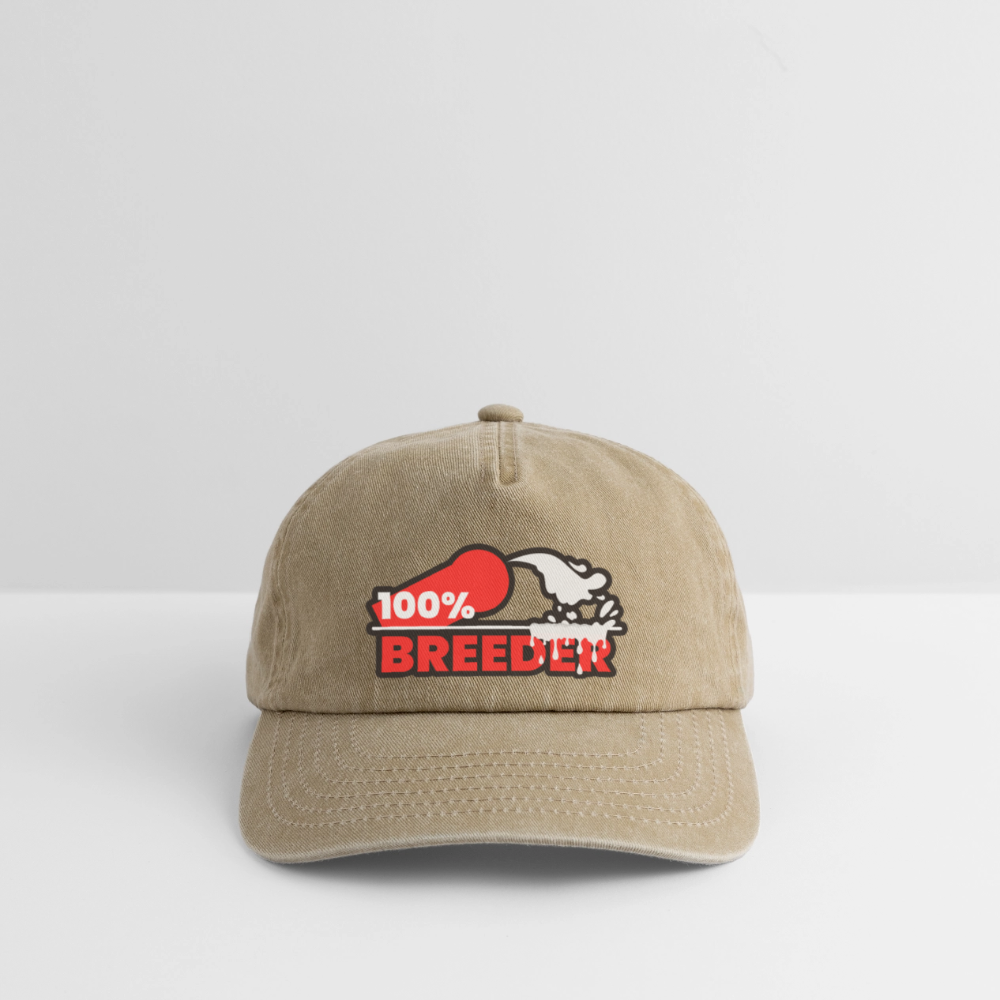 100% BREEDER | Kink Fetish Pride Vintage Cap - Vintage Beige