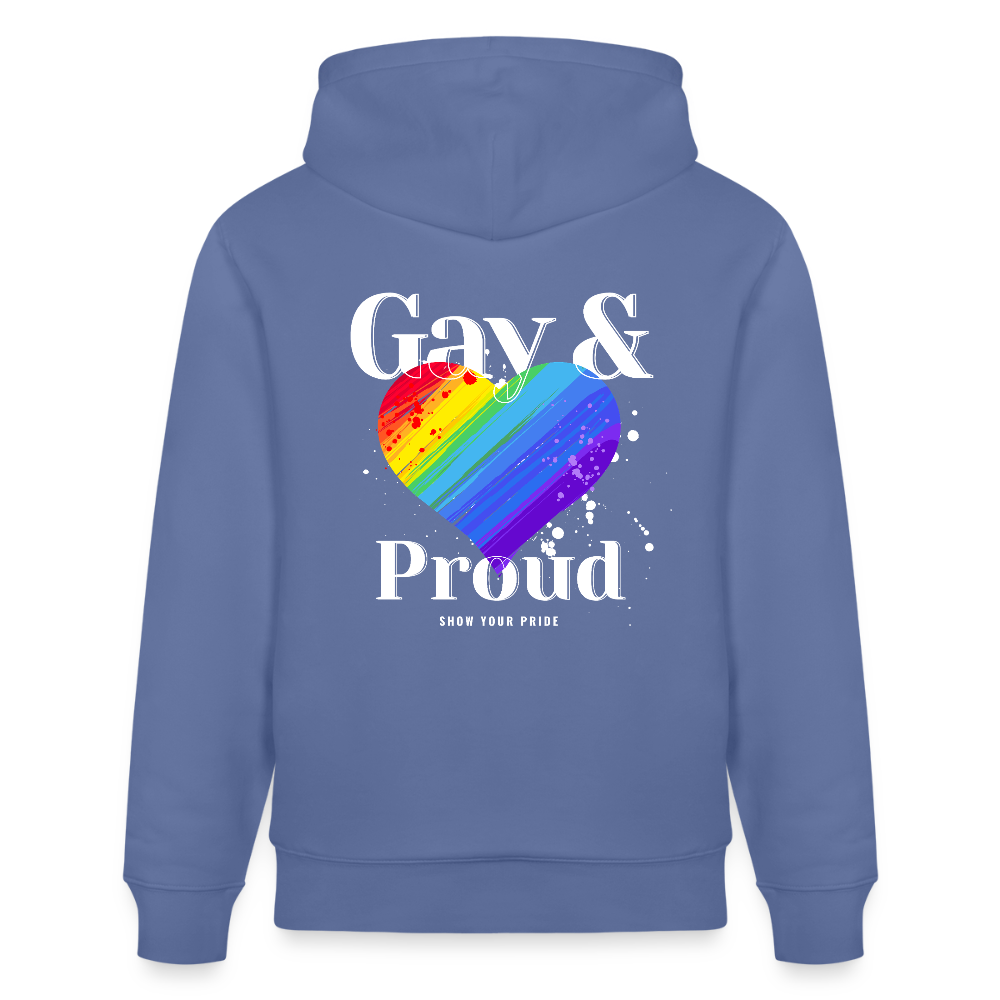 Gay & Proud | Pride Bio-Hoodie Unisex - Blau