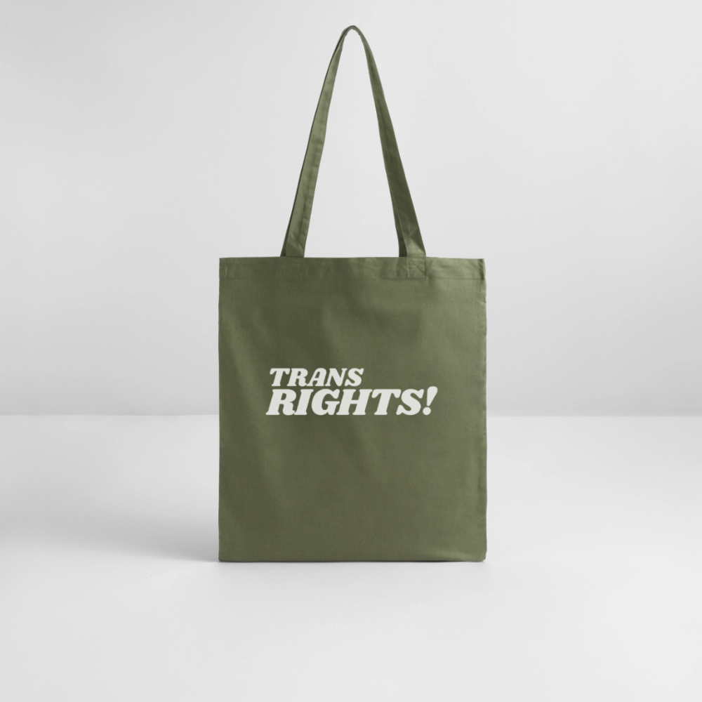 Trans Rights! | Pride Bio-Stoffbeutel - Khaki