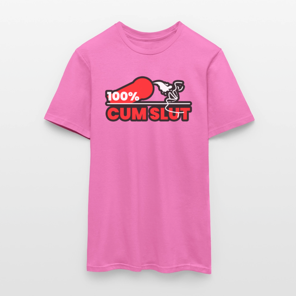 100% CUM SLUT | Kink Fetish Pride T-Shirt - Pink