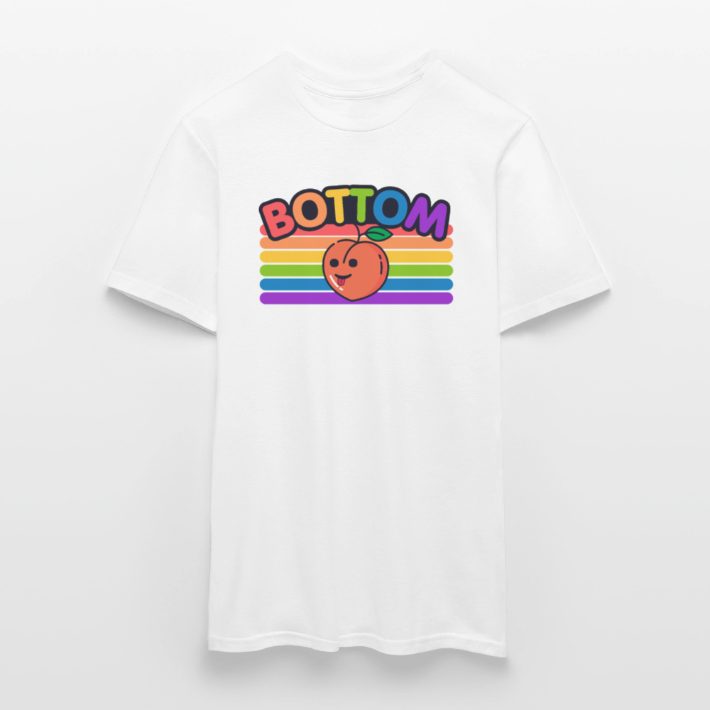 Gay Bottom | Pride T-Shirt - Weiß