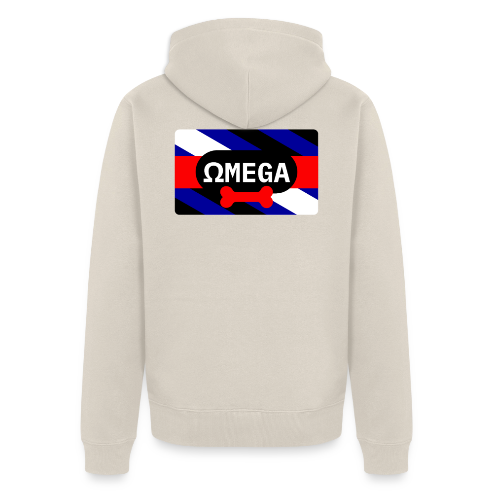 OMEGA Puppy Flag | Puppy Kink Pride | Premium Kapuzenjacke - Beige