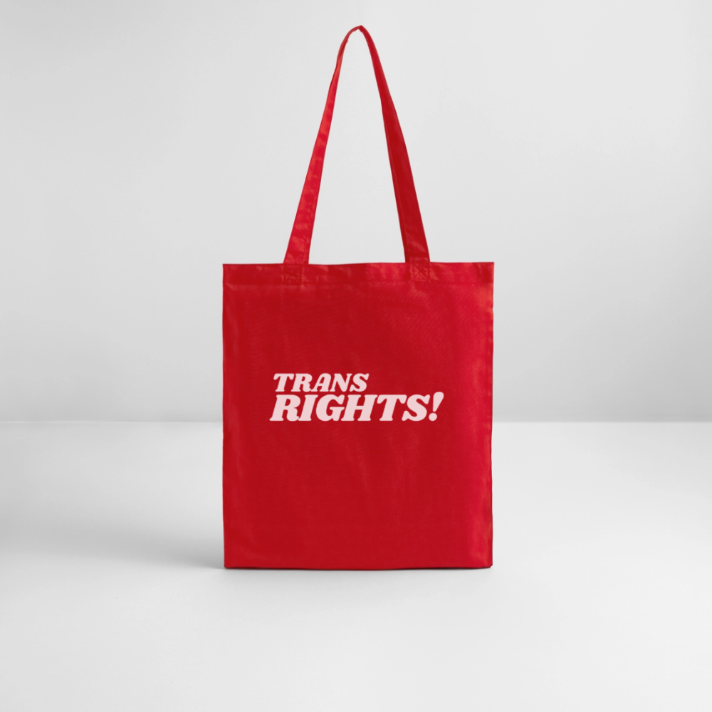 Trans Rights! | Pride Bio-Stoffbeutel - Rot