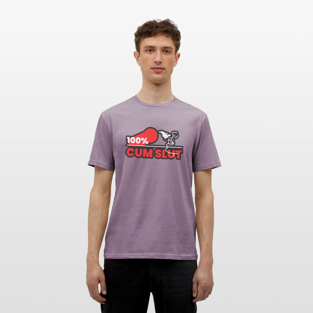 100% CUM SLUT | Kink Fetish Pride T-Shirt - Lilagrau