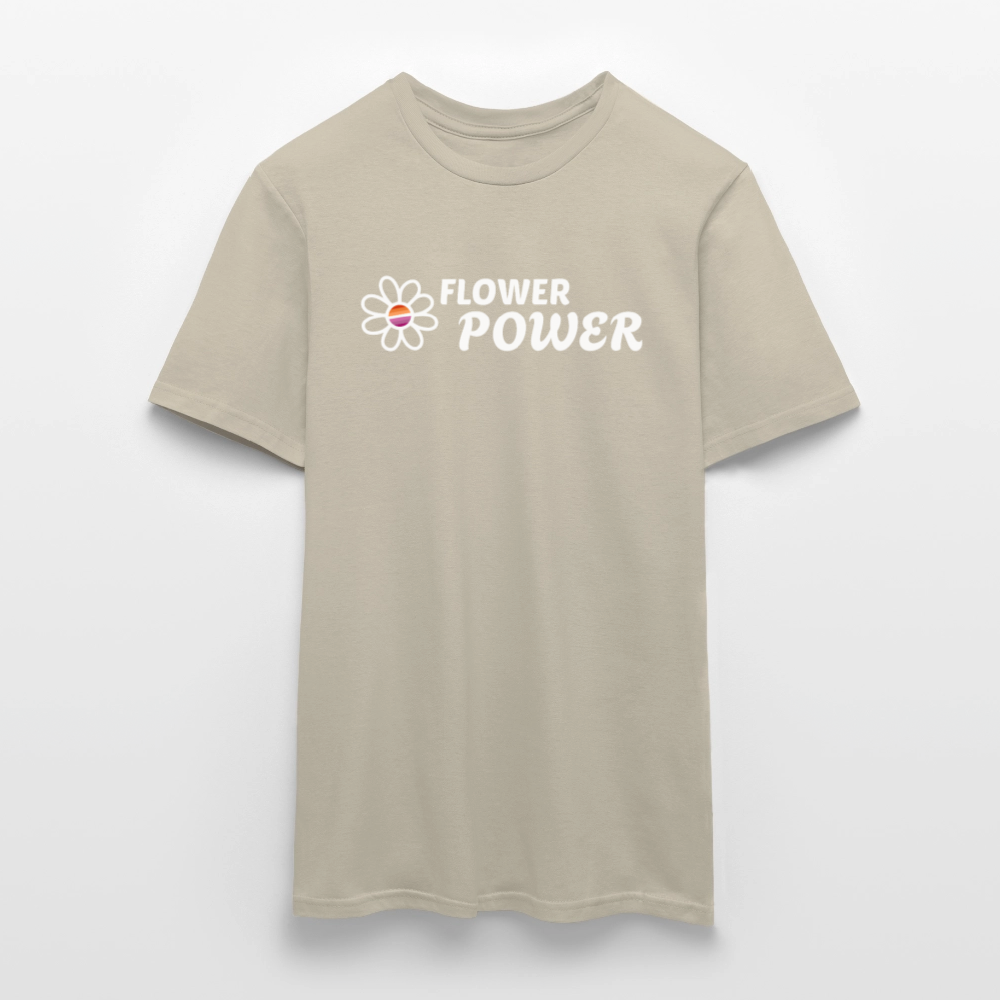 Flower Power! | Lesbian Pride T-Shirt - Sandbeige