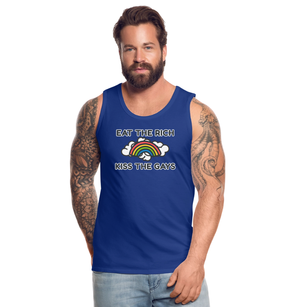 Eat the Rich, Kiss the Gays! Premium Tank Top - Königsblau
