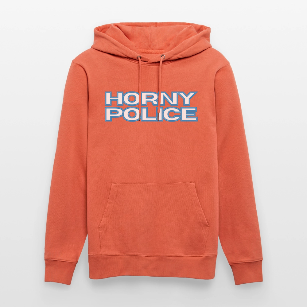 HORNY POLICE | Kink Fetish Pride Bio-Hoodie Unisex - Hellrot
