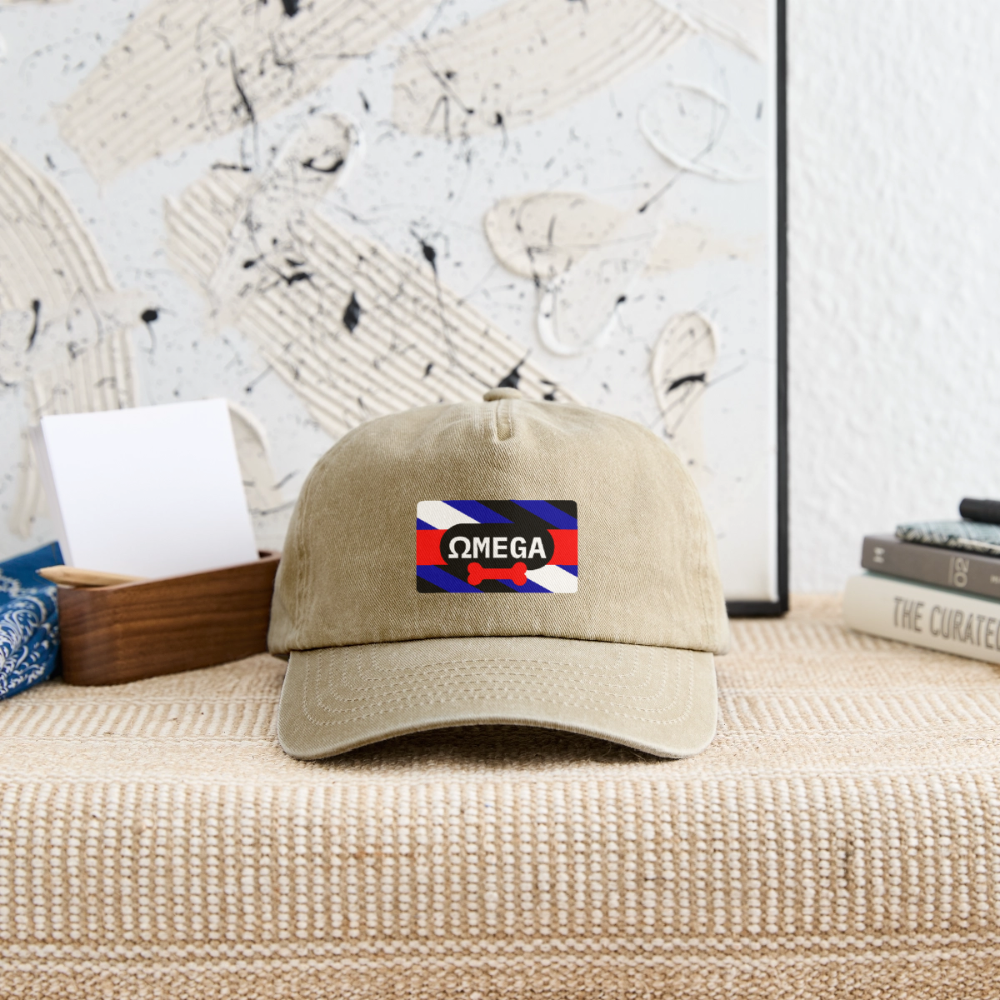 OMEGA Puppy Flag | Puppy Kink Pride Relaxed Vintage Cap - Vintage Beige