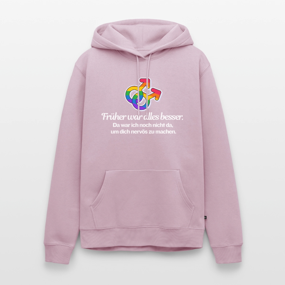 Früher war alles besser Premium Hoodie | Queer Male Symbols Statement - Altrosa