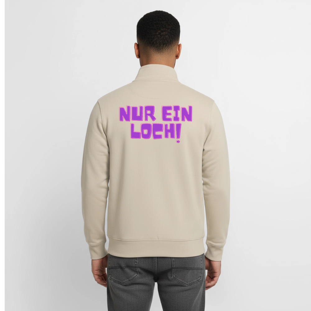 Nur ein Loch! | Kink Fetish Pride Zip Sweatshirt von Stanley/Stella - Cremebeige